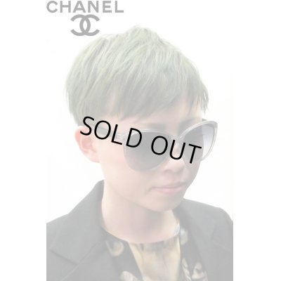 画像1: 【CHANEL】 キルティングテンプルサングラス / ストーングレー