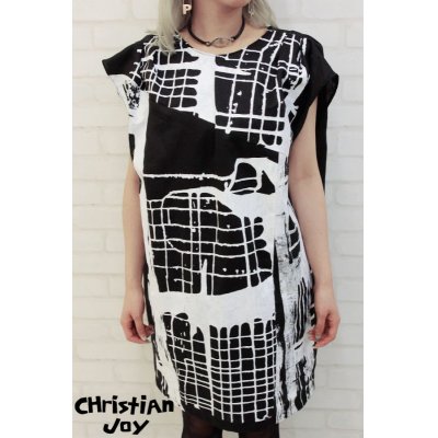 画像1: Sale30%off 【CHRISTIAN JOY】 "SUBWAY" ハンドプリントビッグシルエットカットソー