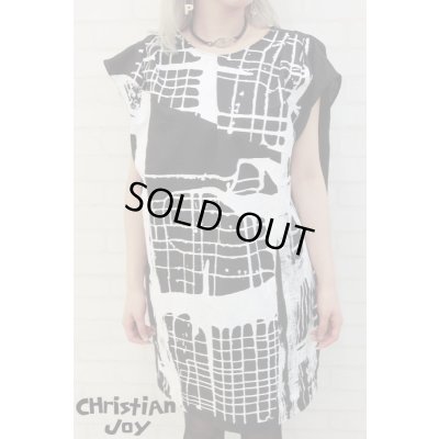 画像1: Sale30%off 【CHRISTIAN JOY】 "SUBWAY" ハンドプリントビッグシルエットカットソー