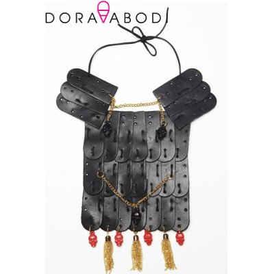 画像1: Sale50%off 【DORA ABODI】 レザーパーツネックレス