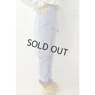 画像3: Sale70%off 【FANNY AND JESSY】 フェイクレイヤードデニムカプリパンツ