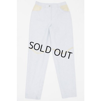 画像4: Sale70%off 【FANNY AND JESSY】 フェイクレイヤードデニムカプリパンツ