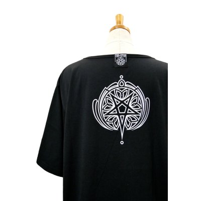 画像4: Sale30%off【FAR★STAR】 ピンストライプ変形ビッグカットソー / ブラック