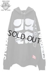 【コスモス × FAR★STAR】 レトロビッグシルエットパーカー / ブラック