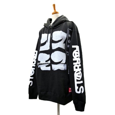 画像3: Sale30%off【コスモス × FAR★STAR】 レトロビッグシルエットパーカー / ブラック