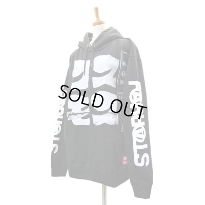 画像3: 【コスモス × FAR★STAR】 レトロビッグシルエットパーカー / ブラック