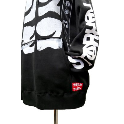 画像4: Sale30%off【コスモス × FAR★STAR】 レトロビッグシルエットパーカー / ブラック