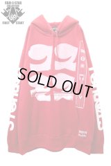 Sale30%off【コスモス × FAR★STAR】 レトロビッグシルエットパーカー / レッド