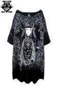 画像1: Sale30%off【FAR★STAR】 "日本人形 + BAD FEELING" 変形ビッグカットソー (1)