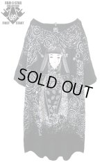 Sale30%off【FAR★STAR】 "日本人形 + BAD FEELING" 変形ビッグカットソー