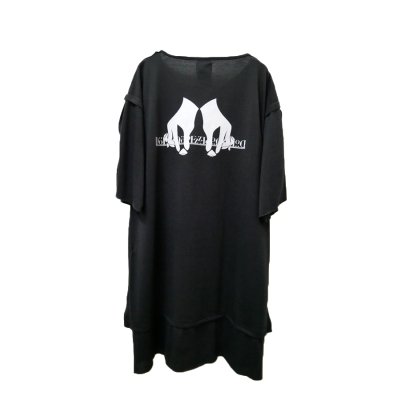 画像2: Sale30%off【DöPEZ】 "RAW" プリント＋ロゴ刺繍カットソー / ホワイト