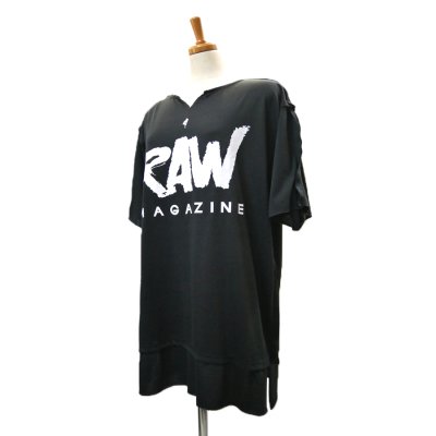 画像3: Sale30%off【DöPEZ】 "RAW" プリント＋ロゴ刺繍カットソー / ホワイト