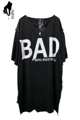 Sale30%off【DöPEZ】 "BAD BOYZ" プリント＋ロゴ刺繍カットソー