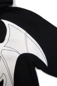画像6: 【FAR★STAR】 "XXX BAT" dera ジップパーカー / ブラック (6)