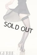 Sale50%off 【GERBE】 "PARIS BY NIGHT" ニーハイストッキング / ブラック