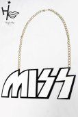 画像2: Sale40%off 【High-Me TOKYO】 "MISS" ビッグロゴネックレス (2)