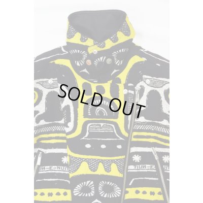 画像10: Sale80%off 【JC de CASTELBAJAC】 FACE柄ダブルライダースジャケット