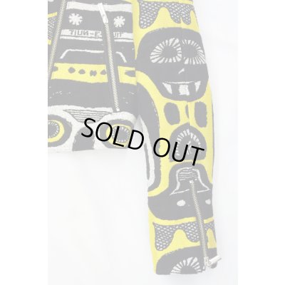 画像11: Sale80%off 【JC de CASTELBAJAC】 FACE柄ダブルライダースジャケット