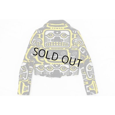 画像8: Sale80%off 【JC de CASTELBAJAC】 FACE柄ダブルライダースジャケット