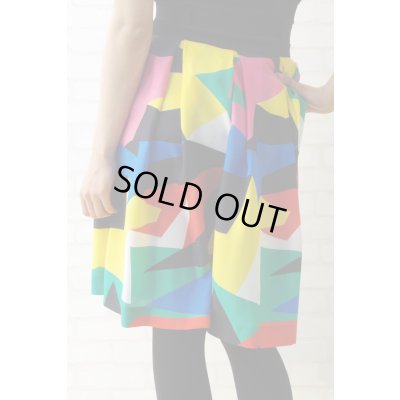 画像2: Sale50%off 【JC de CASTELBAJAC】 マルチカラーシルクスカート