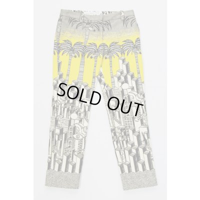 画像3: Sale80%off 【JC de CASTELBAJAC】 ジオメトリックメトロポリス柄タペストリーパンツ
