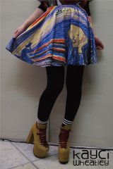 【Kayci Wheatley】 "FAMOUS FINE ART" フレアスカート