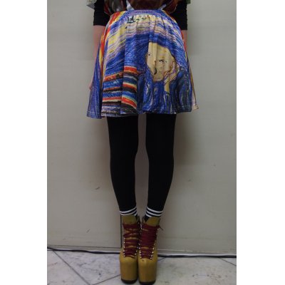 画像2: Sale30%off【Kayci Wheatley】 "FAMOUS FINE ART" フレアスカート