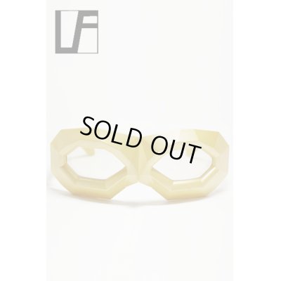 画像1: Sale50%off 【LINDA FARROW × Walter Van Beirendonck】 ポリゴン型フレーム サングラス / ゴールド