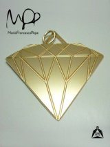 Sale70%off 【Maria Francesca Pepe】 DIAMOND PENDANT LARGE / Gold