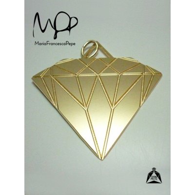 画像1: Sale70%off 【Maria Francesca Pepe】 DIAMOND PENDANT LARGE / Gold