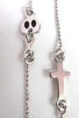 画像2: Sale50%off 【Maria Francesca Pepe】 "CROSS AND SKULL" チャームネックレス (2)