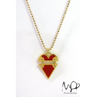 画像1: Sale50%off 【Maria Francesca Pepe】 "BROKEN HEART" チャームネックレス