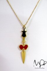 Sale50%off 【Maria Francesca Pepe】 "HEART+SWORD" チャームネックレス