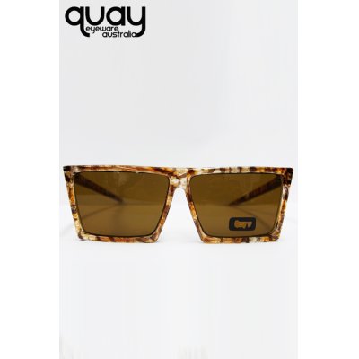 画像2: 【QUAY EYEWARE】 ストレートスクエアサングラス / フローラル