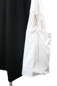 画像4: 【SHINICHI SUMINO】 ラグランムスリンロングスリーブTシャツ / ブラック × ホワイト (4)