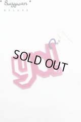 Sale50%off 【Suzywan DELUXE】 "YO!" モチーフピアス / ピンク
