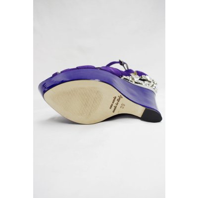 画像11: Sale90%off 【Tanja S London】 ビジューウェッジソールシューズ