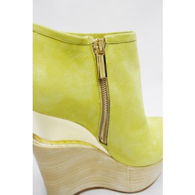 画像11: Sale90%off 【Tanja S London】 イエローウッドソールブーティ