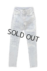 Sale50%off▲USED▲【SAINT LAURENT】 パッチワークデニムパンツ