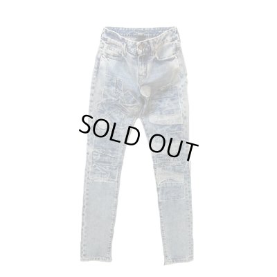 画像1: Sale50%off▲USED▲【SAINT LAURENT】 パッチワークデニムパンツ