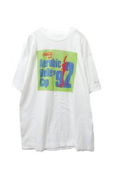 ▲ Vintage ▲ "Coca-Cola" '92  aerobic belle cup Tシャツ