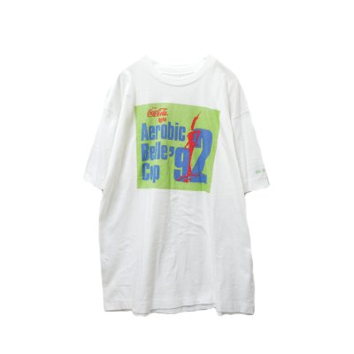 画像1: ▲ Vintage ▲ "Coca-Cola" '92  aerobic belle cup Tシャツ