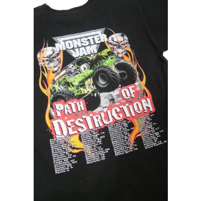 画像4:  ▲ USED ▲ "MONSTER JAM" レーシングプリントTシャツ