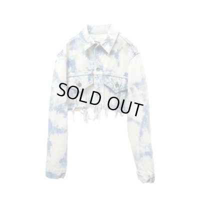 画像1: Sale50%off▲USED▲【Riley】 クロップドブリーチデニムジャケット