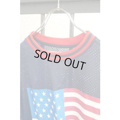 画像3: Sale50%off▲ USED ▲ 星条旗プリントメッシュカットソー