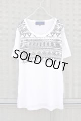 Sale50%off▲USED▲【Milok】 トライバルプリントTシャツ