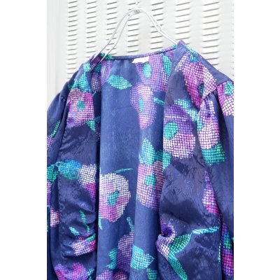 画像3: ▲USED▲ 絞り風花柄リメイクトップス