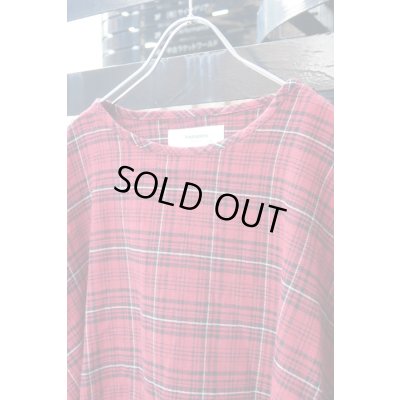 画像3: ▲USED▲【PARADOX】 タータンチェック柄ムスリンカットソー / レッド