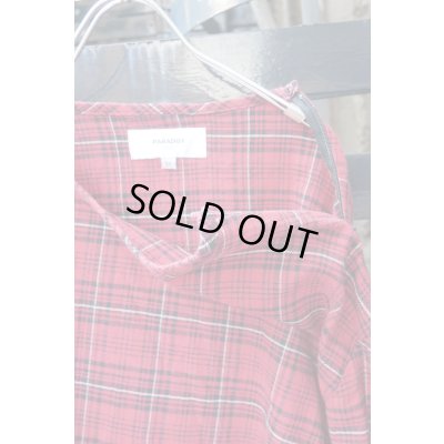画像4: ▲USED▲【PARADOX】 タータンチェック柄ムスリンカットソー / レッド