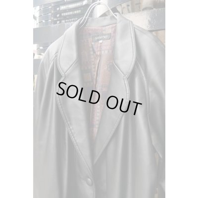 画像3: ▲USED▲ シンセティックレザーロングジャケット